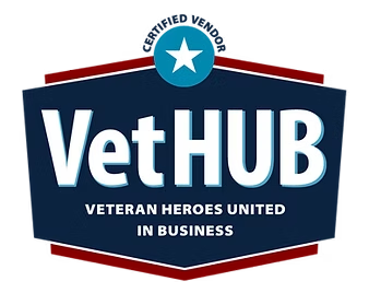 VetHub — Veteran Heroes United in Business certification badge